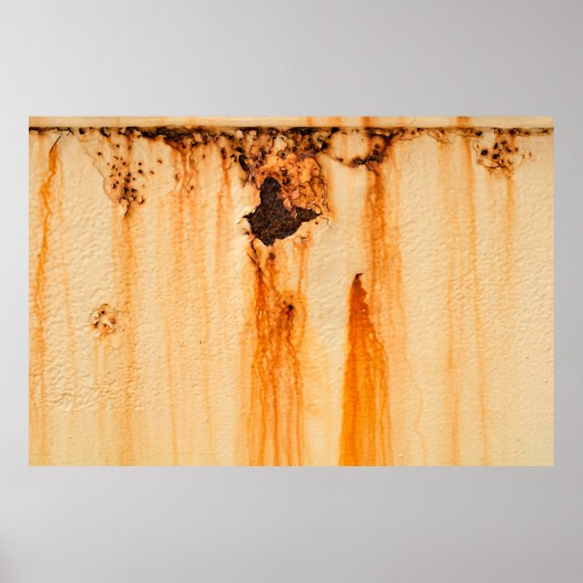 Metal rust damage, rusty backgroundabstract, graph poster (Front)