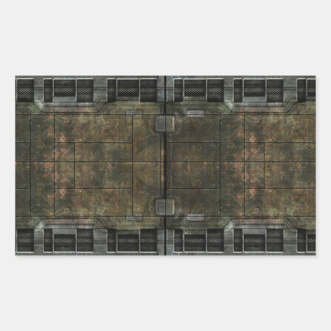 Metal Rust Rectangular Sticker (Front)