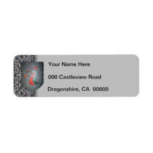 Metal Shield Dragon Chainmail Grey Left