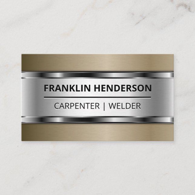 Metal Shine Business Card (Front)