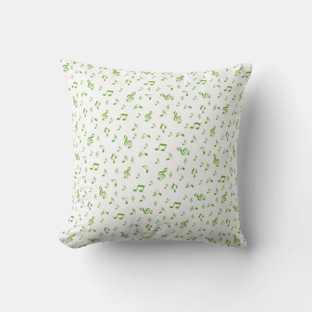 metal, shiny, pattern, music, note, elegan cushion (Front)