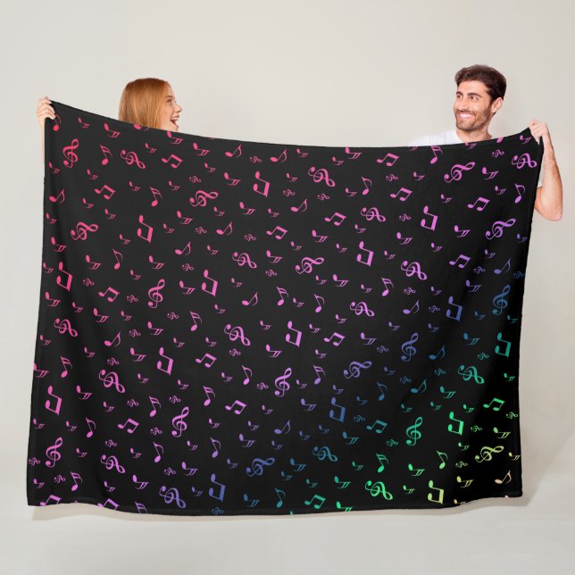 metal, shiny, pattern, music, note, elegan fleece blanket (In Situ)