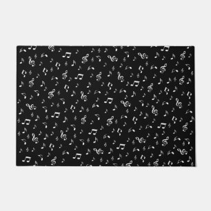 metal, shiny, pattern, music, note, elegant, doormat