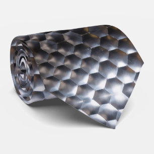 Metal Shiny  Pattern Urban Contemporary Tie