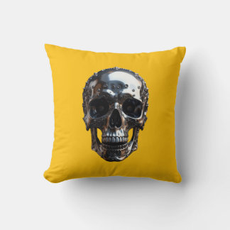 Metal Skull Cushion
