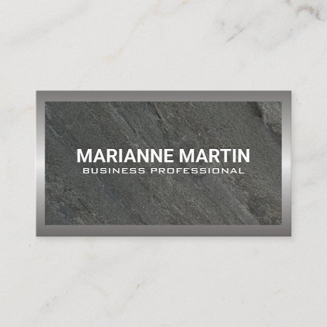 Metal Slate Business Card (Front)