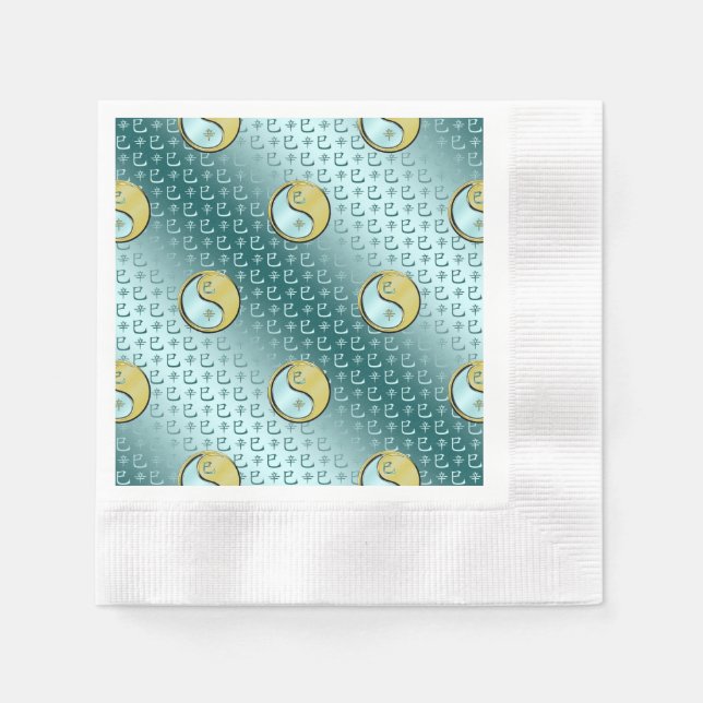 Metal Snake Napkin (Front)