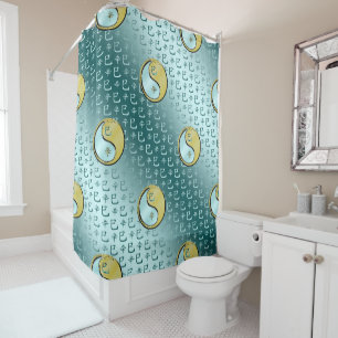 Metal Snake Shower Curtain