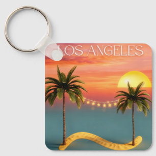 Metal Square Keychain