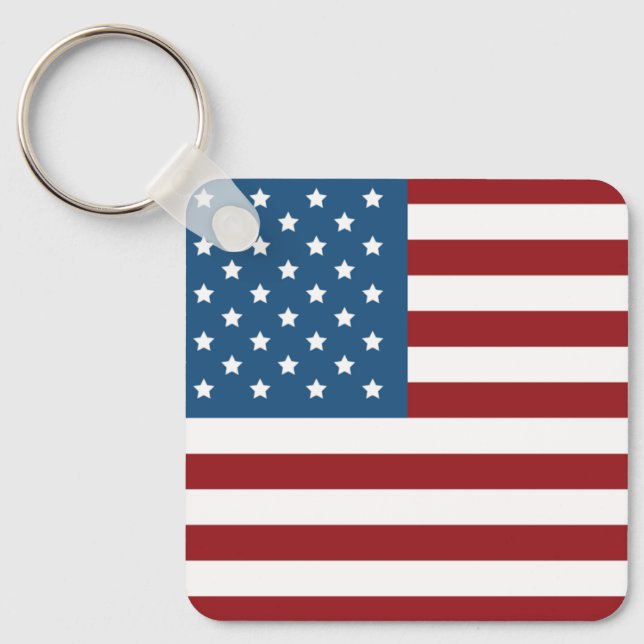  Metal Square Keychain (Front)