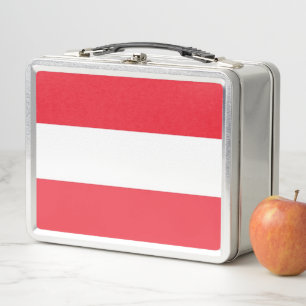 Metal Stainless Lunchbox with Austria flag
