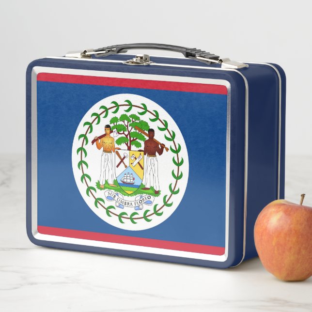 Metal Stainless Lunchbox with Belise flag (In Situ)