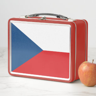 Metal Stainless Lunchbox with Czechia flag