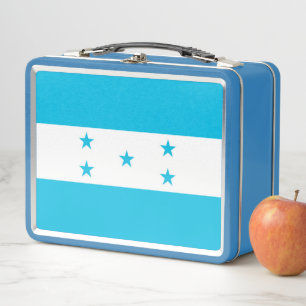 Metal Stainless Lunchbox with Honduras flag
