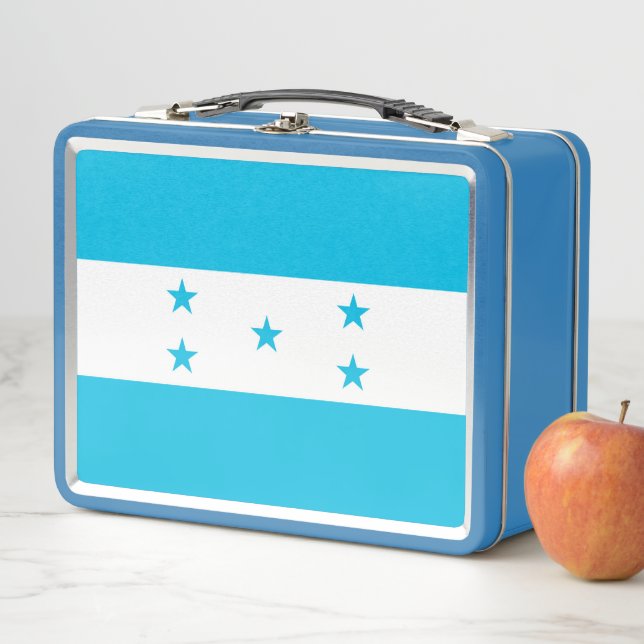 Metal Stainless Lunchbox with Honduras flag (In Situ)