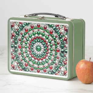 Metal Stainless Lunchbox with Italian Colours