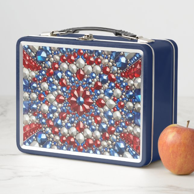 Metal Stainless Lunchbox with Netherlands Colours (In Situ)