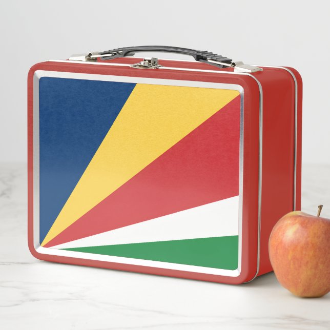 Metal Stainless Lunchbox with Seychelles Colours (In Situ)