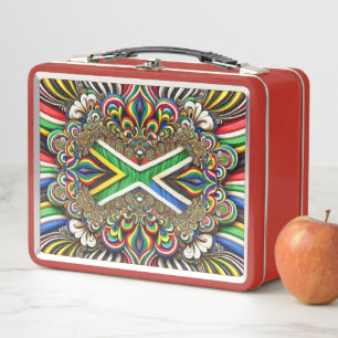 Metal Stainless Lunchbox with South African Colour