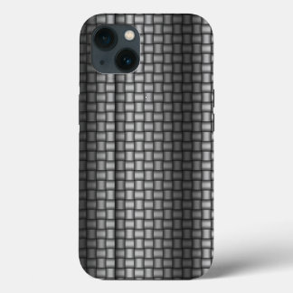 Metal: Steel Metal Weave High Res iPhone 13 Case
