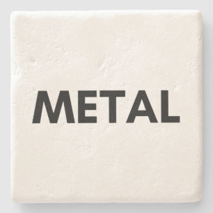 metal stone coaster