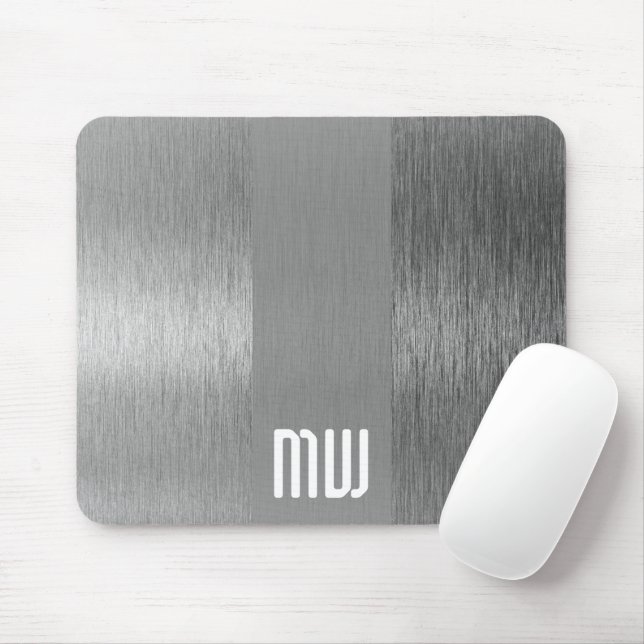 Metal Stripe Monogram Mouse Pad (With Mouse)