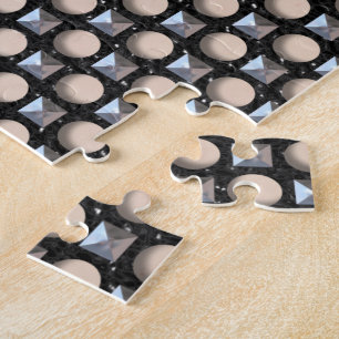 Metal Studs On Leather With Holes Jigsaw Puzzle