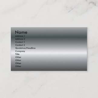 METAL TEXTURE BUSINESS CARD