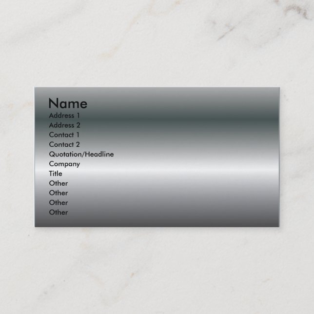 METAL TEXTURE BUSINESS CARD (Front)