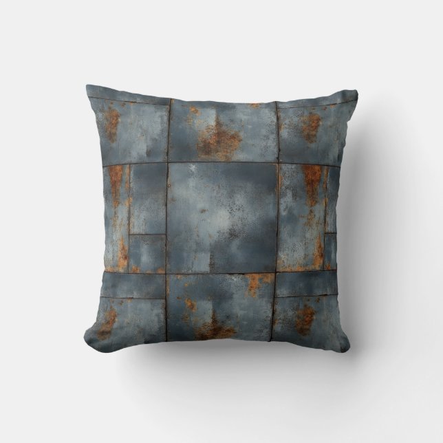 Metal Texture Throw Pillow (Front)