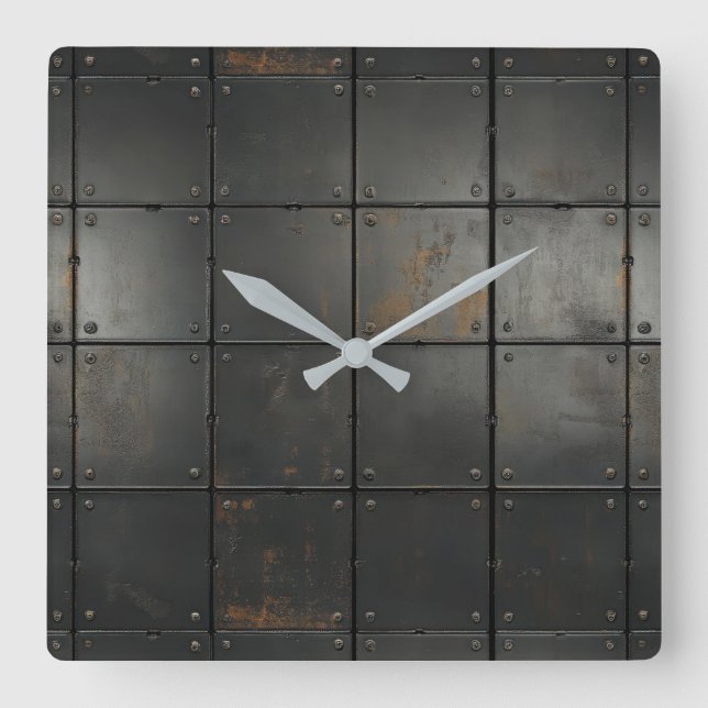 Metal Texture Wall Clock (Front)