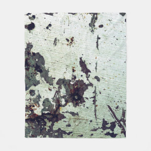 Metal texture with scratches and cracksabstract, a fleece blanket