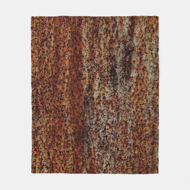 Metal texture with scratches and cracksabstract, a fleece blanket (Front)