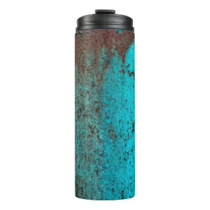 Metal texture with scratches and cracksabstract, a thermal tumbler