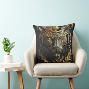Metal tiger cushion