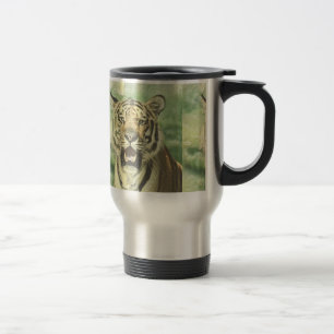 metal tiger travel mug