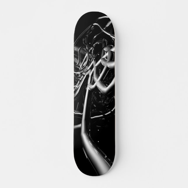 Metal Tubes Abstract Skateboard (Front)