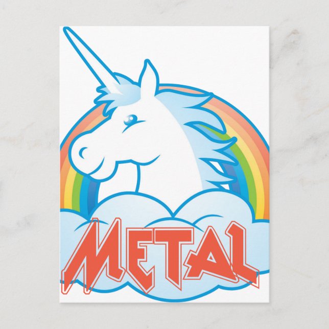 metal-unicorn postcard (Front)