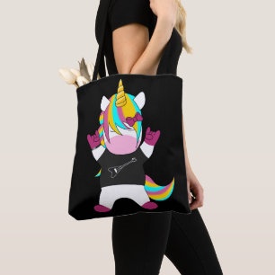 Metal Unicorn Tote Bag