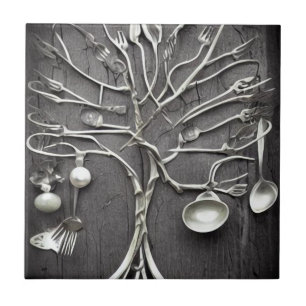 Metal Utensil Tree Tile