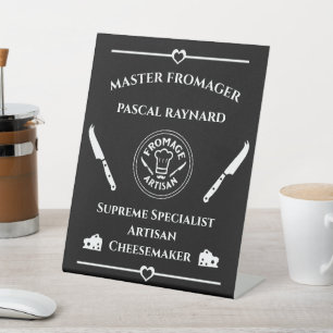Metal Wall Art Pedestal Sign