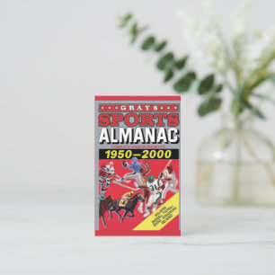 Metal Wall Art  Sports Almanac Business Card