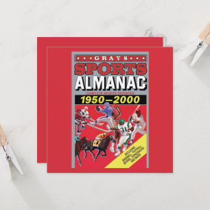 Metal Wall Art Sports Almanac Invitation