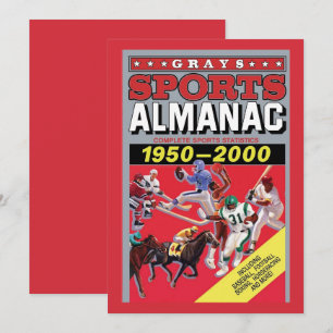 Metal Wall Art Sports Almanac Thank You Card