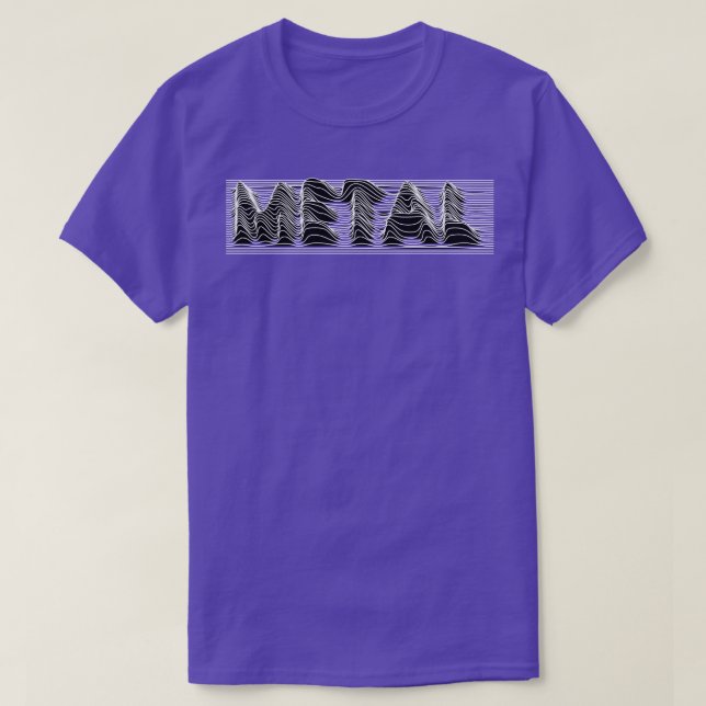 metal wave lines T-Shirt (Design Front)