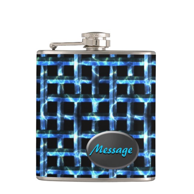 Metal Weave 3 Wrapped Flask (Front)