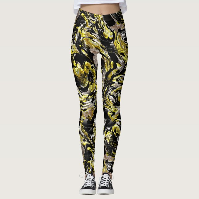 Metal Weave Art 1 Leggings (Front)