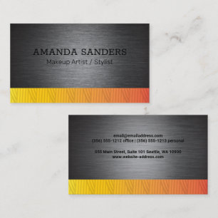 Metal Weave Pattern Trim Business Card