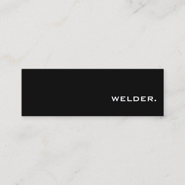 Metal Welder Business Cards (Front)