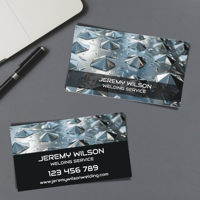 Metal Welder Construction Repair Handyman Business Card (Creator Uploaded)